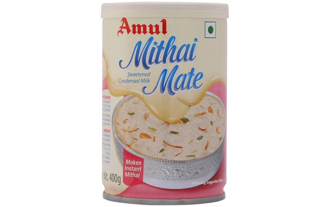 Amul Mithai Mate Sweetened Condensed Milk   Tin  400 grams